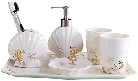 Gwyj Bathroom Accessory Sets European Style Bathroom Five Piece Ceramic