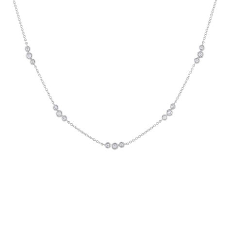 14kt Gold Diamond Bezel Set Of 3 Necklace Jewels By Joanne