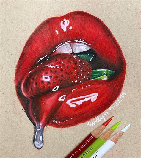 Aici găsiți desene de colorat pentru fete și băieți de o calitate excelentă. emma and evelyn🍃 on Instagram: "lip drawing improvement post 🍓👄 swipe to see a drawing from ...