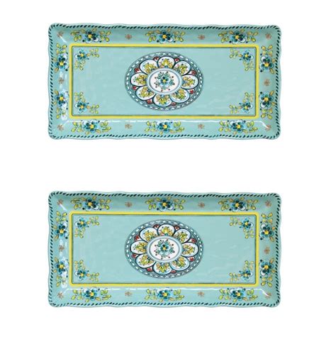 Le Cadeaux Madrid Turquoise Biscuit Tray 810266025033 297madt Baker Rowe
