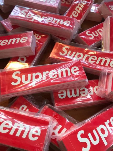 Supreme Supreme Box Logo Sticker Brick Pack Of 100 Grailed