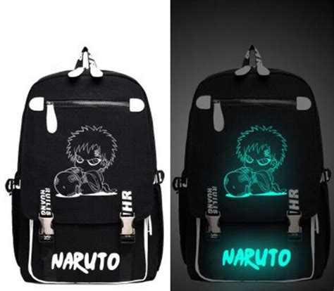 Cartoon Naruto Decade Music Man Boy Printed Anime Backpack Bag