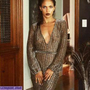Hot Megalyn Echikunwoke Sexy See Through Dress And Lingerie Pic