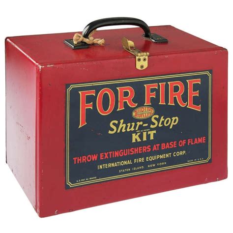 What are the different types of fire extinguishers? Shur-Stop Fire Extinguisher Grenade Kit New York at 1stdibs