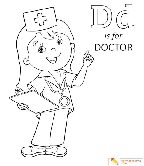The subject matter of the coloring book is for a show that i have. Flu Season D Is For Doctor Coloring Page 03 | Free Flu ...