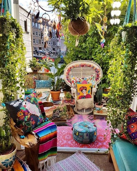 30 Charming Bohemian Outdoor Decoration Ideas Tuin Hippie Huis