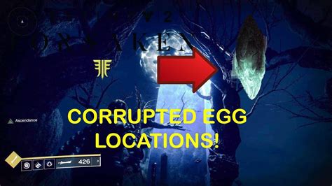 Destiny Forsaken Corrupted Eggs Locations For Ascendant Challenge