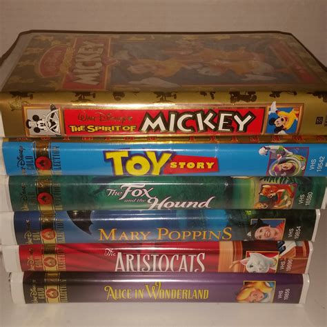 Peter Pan Dumbo Vhs Video Tape Bundle Lot Walt Disney Classics The