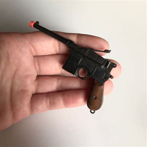 Miniature Gun Mauser C96 Black Scale 14 Pinfire Gun Mini Gun Etsy