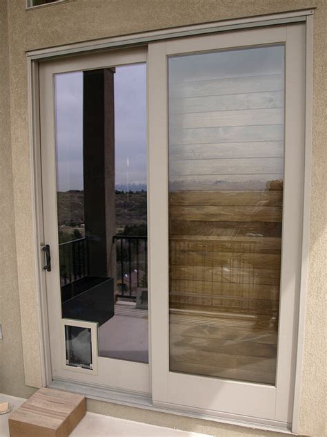 I would recommend it to any one with a small pet. Sliding Glass Door With Dog Door Built In Utah - DogWalls
