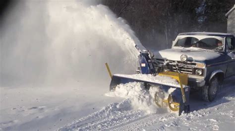 Truck Mounted Snow Blower In Action2 Youtube