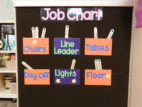 Preschool Job Chart Printable