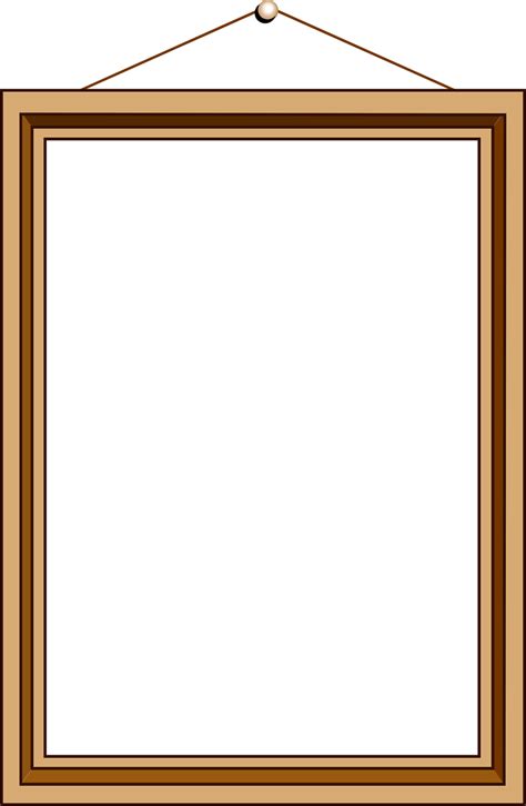 Picture Frame Free Stock Photo Illustration Of A Blank Hanging