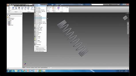 Creating A Spring In Autodesk Inventor Youtube