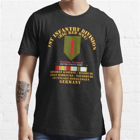Army 1st Infantry Division Forward Germany W Cold War Svc T Shirt