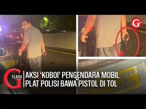 Viral Aksi Koboi Pengendara Mobil Pelat Dinas Polisi Di Tol Tomang