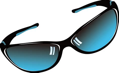Blue Sunglasses Sun Glasses Accessories Goggles Clipart Vector