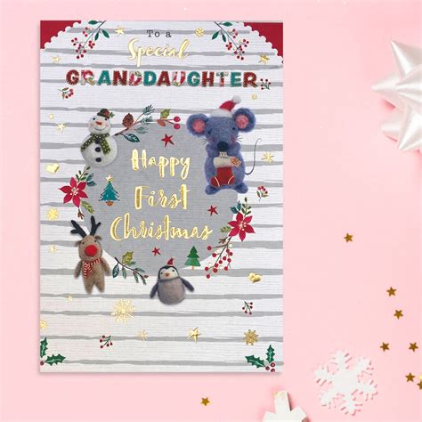 Special Granddaughter First Christmas Card