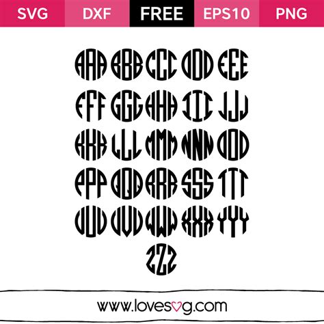 Free Svg Monogram Fonts For Cricut Paul Smith