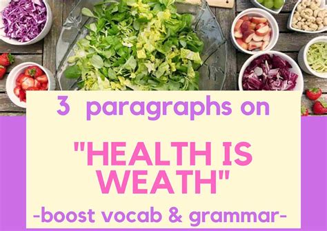 A Paragraph On Health Is Wealth For Every English Level