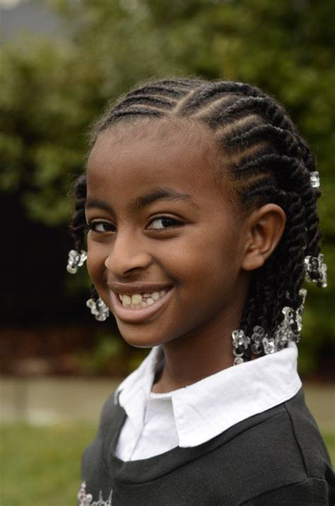 Little Black Girls Hairstyles Flat Twists Into Rope