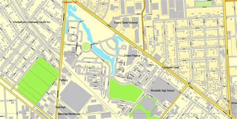 Vector Map Adelaide Australia Citiplan 3mx3m Ai Pdf 5 