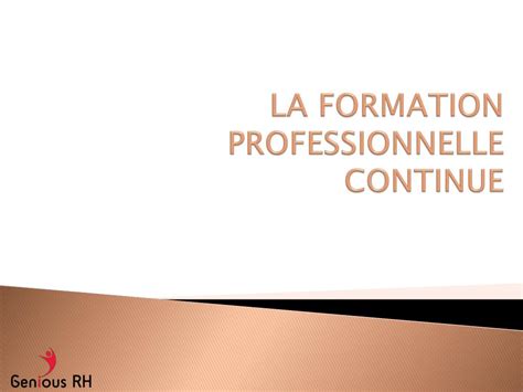 Ppt La Formation Professionnelle Continue Powerpoint Presentation