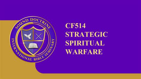 Cf514 Strategic Spiritual Warfare Sound Doctrine International