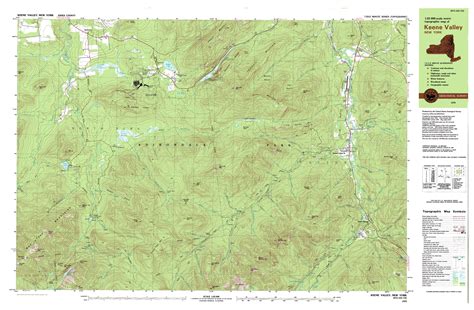 Adirondack High Peaks Topographic Map North Carolina Map