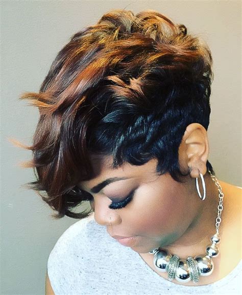 50 Short Hairstyles For Black Women To Steal Everyones Attention In 2020 Short Weave