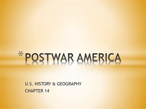 Ppt Postwar America Powerpoint Presentation Free Download Id1692636