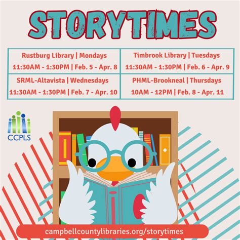 Campbell County Public Library System Ccpls Storytimes