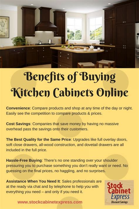 Most places offer services where they can plug in your dimensions and help draw up a plan of what cabinets you should purchase. The Benefits of Buying Kitchen Cabinets Online | Stock ...