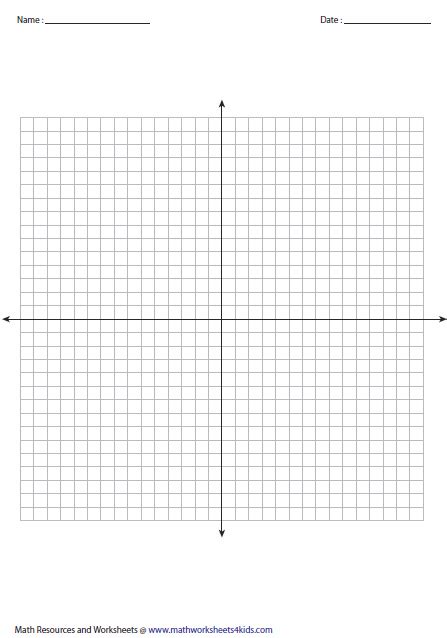 Printable Graph Paper Paper Template Coordinate Grid