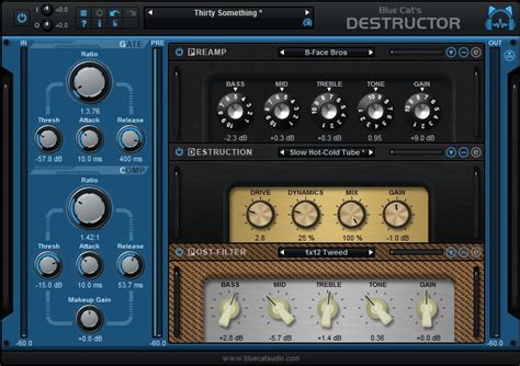 Blue Cat's Destructor distortion & amp modeling plugin ...