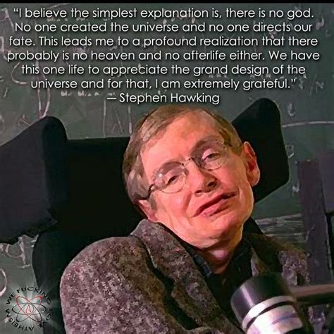 Stephen Hawking On His Non Belief Thoughts Of An Afterlife And A