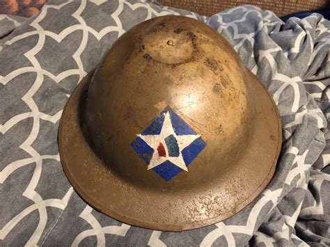 36 Usmc Ww1 Era Painted Helmet Steel And Kevlar Helmets Us