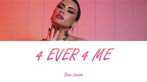 Demi Lovato 4 Ever 4 Me Lyrics Letra En Español Youtube