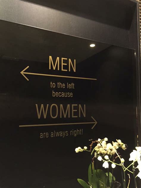 Men To The Left Because Women Are Always Right On