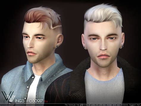 Wingssims Wintg Os0917 Sims 4 Hair Male Sims Hair Sims 4 Cc Skin