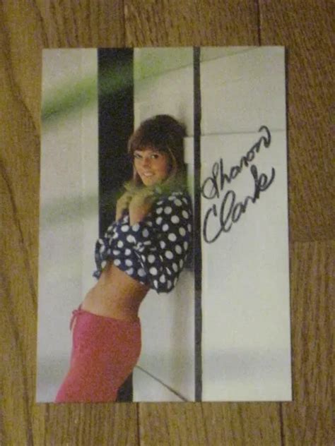 Playboy Playmate Sharon Clark Signed X Sexy Photo Autograph G