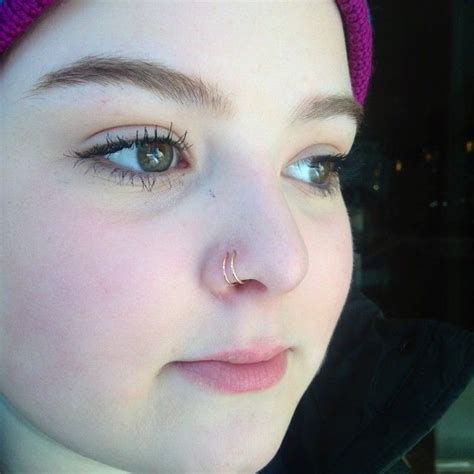 A Healed Double Nostril That We Upgraded To These Elegant Seamless
