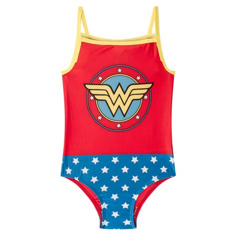 Dc Comics Girls Swim Suit Costume Wonder Woman Supergirl Batman Official 7 85 Picclick
