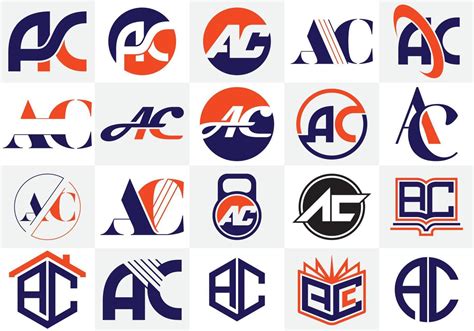 A C Letter Logo Design Creative A C Letters Icon Vector 4878078