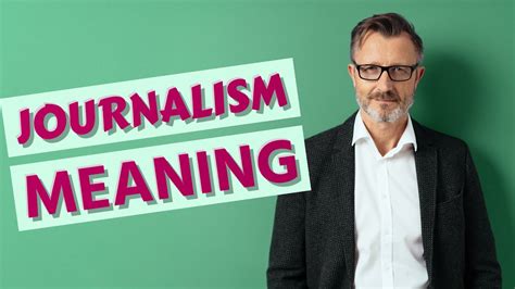 Journalism Meaning Of Journalism Youtube