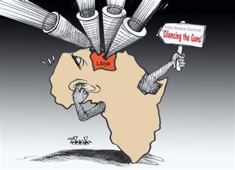 Libya War Mouth Cartoon Movement