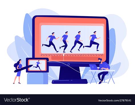 Computer Animation Concept Royalty Free Vector Image