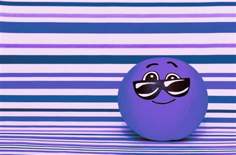 Cute Purple Smiley In Sunglasses Free Image Download