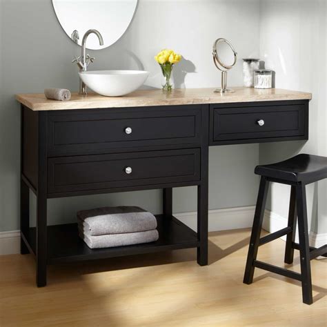 60 Inch Bathroom Vanity Single Sink With Makeup Area Home Inspiration
