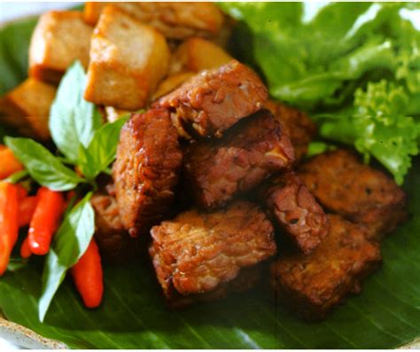 Tempe Tahu Bacem Fermented Tofu And Tempeh Indonesian Food